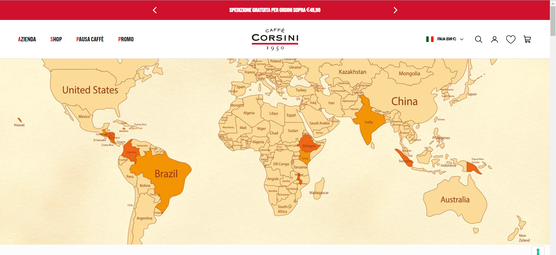 Sintra Shopify Plus Partner, Caffè Corsini 